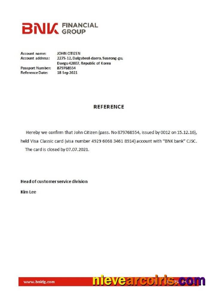 Korea BNK bank closure reference